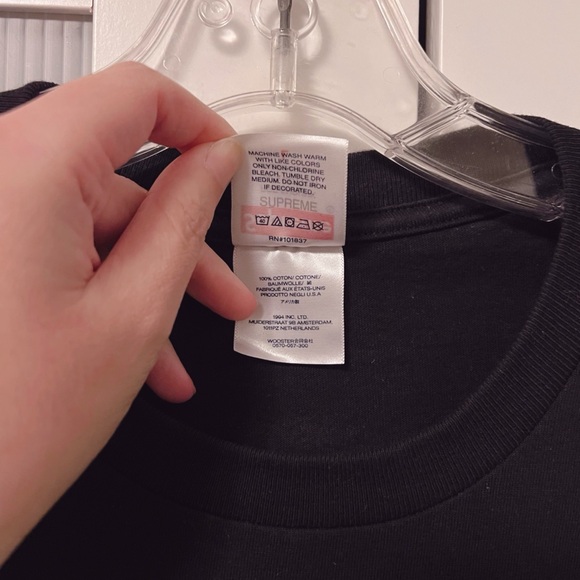 NWOT Supreme Mutants Tee Tshirt Black Highlight Yellow Logo Back Size L - Picture 5 of 9